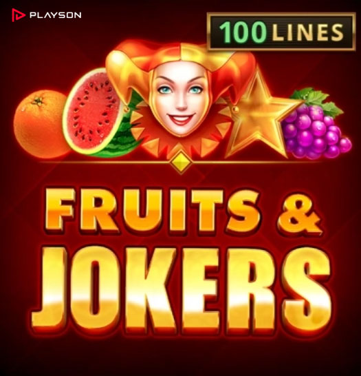Игровой автомат Fruits & Jokers 100 Lines от провайдера онлайн-игр для интернет-казино - студии Playson Fruits & Jokers 100 Lines - cлот для онлайн-казино от провайдера игровых автоматов Playson
