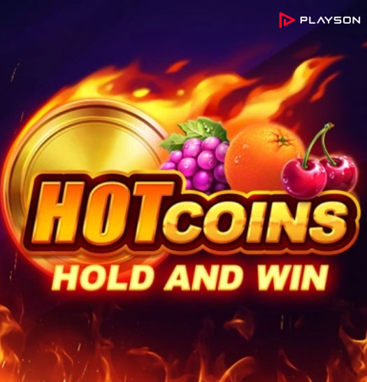 Игровой автомат Hot Coins от провайдера онлайн-игр для интернет-казино - студии Playson Hot Coins - cлот для онлайн-казино от провайдера игровых автоматов Playson